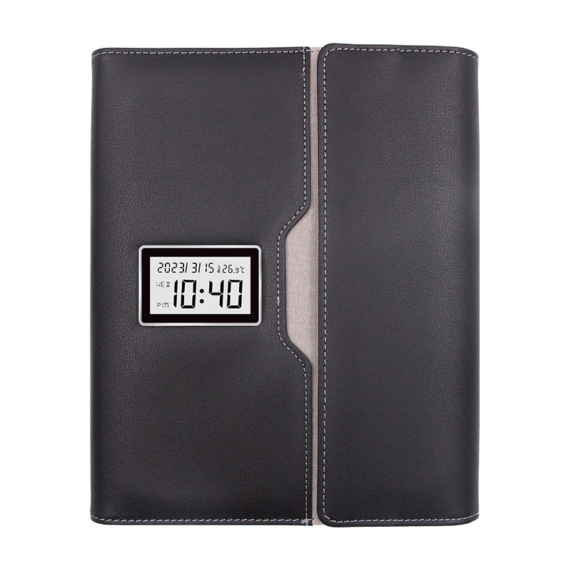 Wireless Charging Notebook With Time Display
