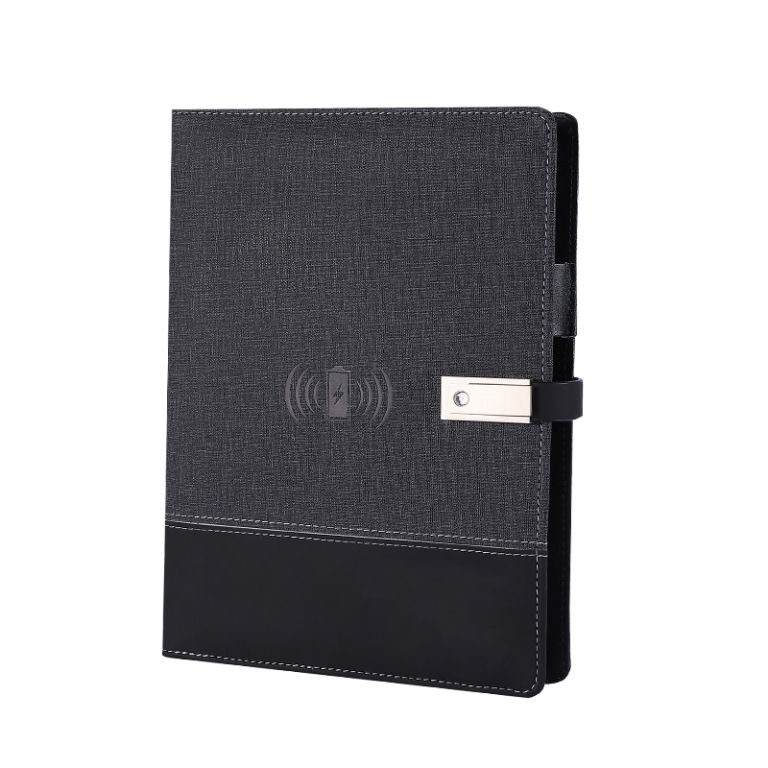 Power Bank Notebook with Led Lamp Light USB Flash Drive 